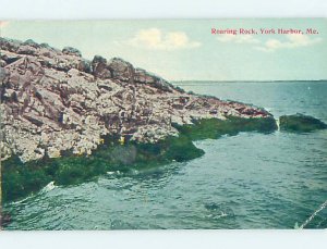 Divided-back SHORELINE SCENE York Harbor Maine ME AD8134