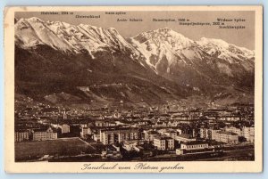 Tyrol Austria Postcard Innsbruck Seen from the Plateau c1930's Vintage