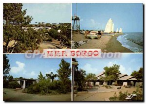 Postcard Modern Borgo Village Vacances Families