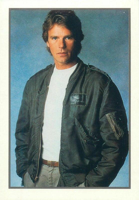 American actor Richard Dean Anderson postcard