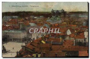 Old Postcard Chalons sur Marne view Generale