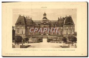 Old Postcard Melun Chateau De Vaux Le Vicomte Facade Main Staircase D & # 39H...