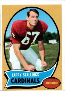 1970 Topps Football Card Larry Stallings St Louis Cardinals sk21484