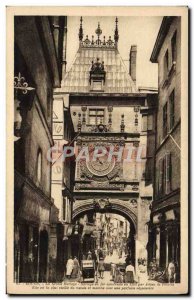 Old Postcard Rouen Grosse Horloge