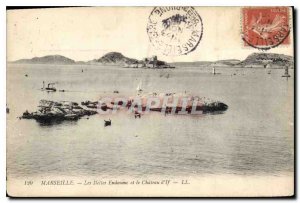 Postcard Old Marseille Endoume Ilettes and the Chateau d'If