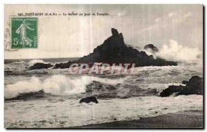 Postcard Old Saint Quay The Gerbet a Storm Day