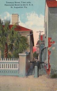 Florida St Augustine Treasury Street Treasury Street Narrowest Street In The ...
