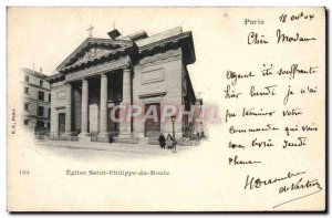 Old Postcard Church Paris Saint Philippe du Roule