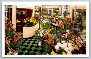 Edgewater Beach Hotel Flower Shop Postcard - Chicago, Illinois