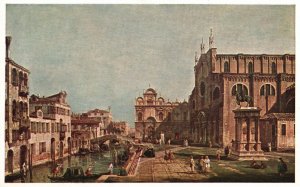 Vintage Postcard View In Venice By Canaletto Widener Collection National Gallery