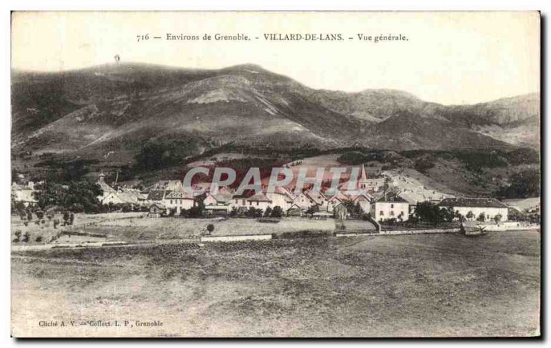 Old Postcard Environs de Grenoble Villard de Lans Vue generale