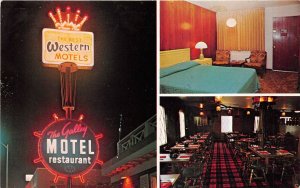 Casper Wyoming 1960s Postcard Galley Motel & Restaurant