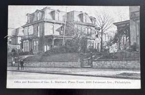 Geo. L. Maitland & Son Piano Tuners 4806 Fairmount Ave Philadelphia  (A3)