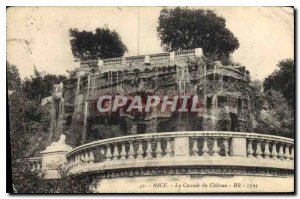 Postcard Old Nice the castle Cascade