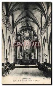 Old Postcard Cherbourg Church of the Trinity Choir detail