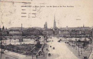 France Rouen Place Carnot vue des Quais et du Pont Boieldieu 1932