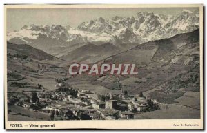 Old Postcard Potes Vista Generale