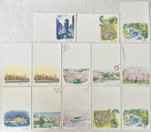 Lot 13 Japanese Landscapes City Scenes Art Postcards Nippon Unused