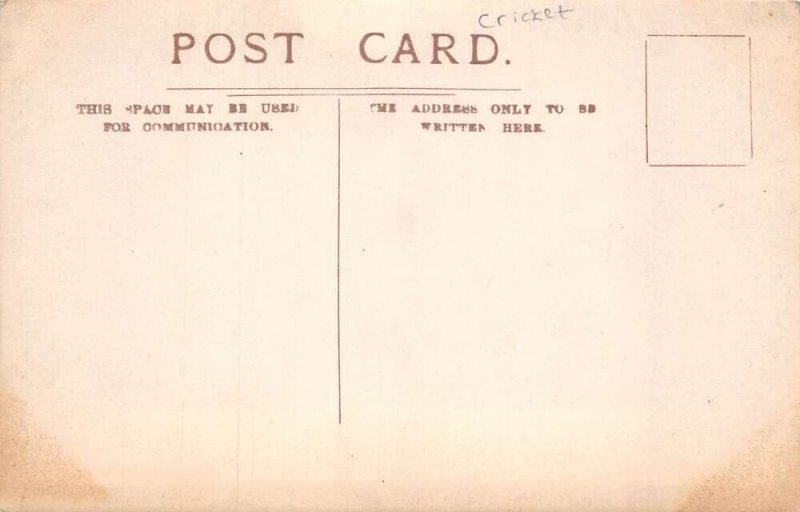 Cricket Team Sports Real Photo Vintage Postcard AA72711