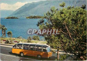 Postcard Modern Swiss Alpine Postal Buses Bus