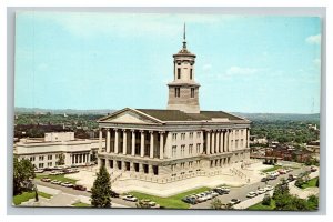 Vintage 1960's Postcard Panoramic View State Capitol Nashville Tennessee