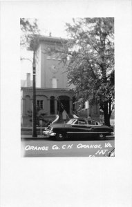 H75/ Orange Virginia RPPC Postcard c1950s County Court House 233