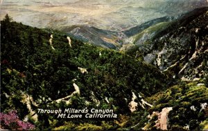 California Mount Lowe Through Millard's Canyon