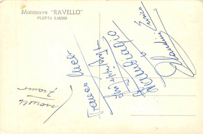 MN Ravello Printed Photo Lauro Line Ship 