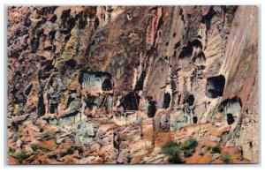 1946 Cave Dwellings, Puye Ruins, New Mexico Postcard