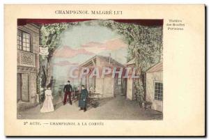 Old Postcard Theater des Bouffes Parisiens Champignol Champignol despite it h...