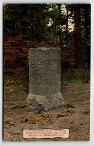 US Government Stone The Mount Point Mount Holly Postcard New Jersey Headstone