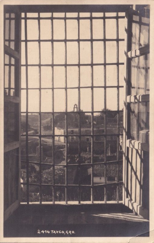 Taxco Mexico Is This A Prison Cell Window View Old Postcard