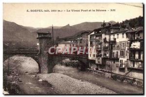 Old Postcard Sospel The Old Bridge and Bevera
