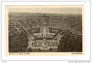 RP, Aerial, Karlsruhe i. B. Schloss Und Stadt, Germany, 1920-1940s