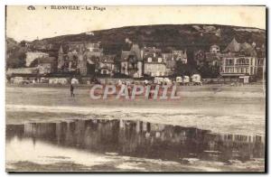 Old Postcard Blonville The Beach