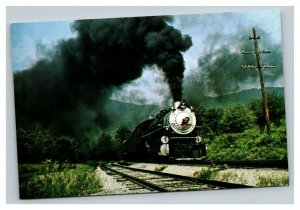 Vintage 1975 Postcard Southern Railways Locomotive Hot Springs North Carolina