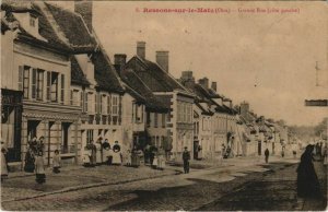 CPA ressons-sur-matz grande rue-cote left (1207331) 