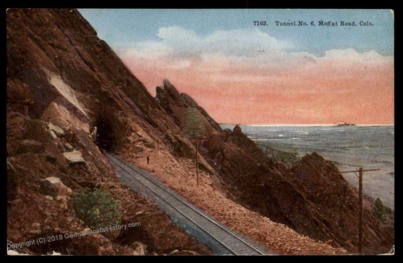 USA 1910 Colorado ARROW COLO 4-Bar DPO Doane 1 Moffatt Tunnel 6 PPC 88037