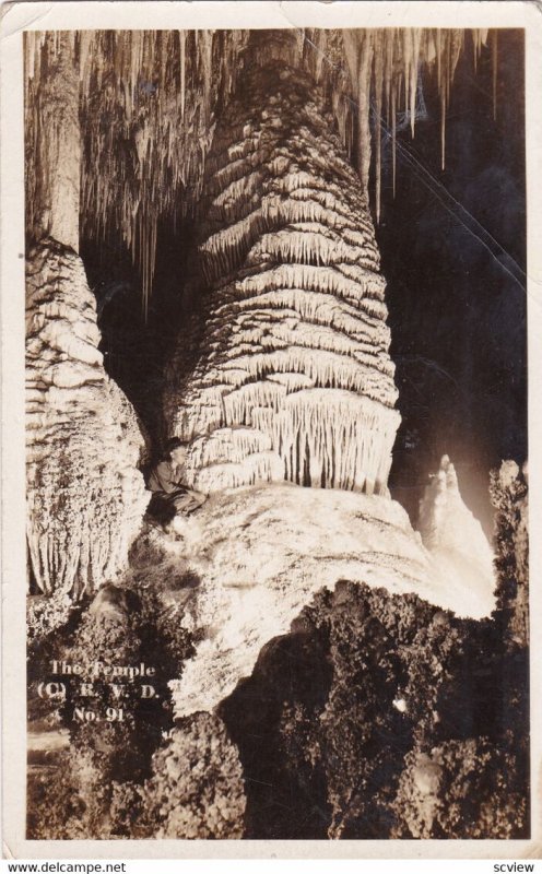 RP: CARLSBAD CAVERNS, New Mexico, PU-1936; Cave, The Temple