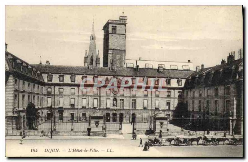 Old Postcard Dijon City hotel