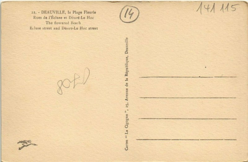 CPA DEAUVILLE - La Plage Fleurie (141115)