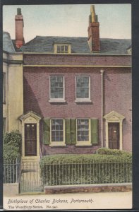 Hampshire Postcard - Birthplace of Charles Dickens, Portsmouth   T1725