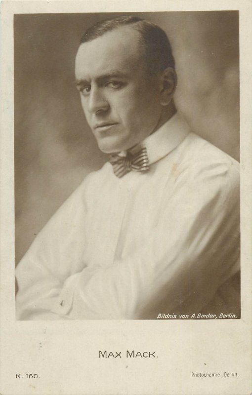 Actor MAX MACK early postcard