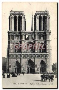 Postcard Old Paris Eglise Notre Dame