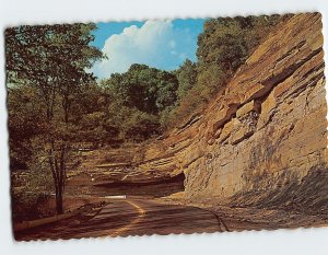 Postcard Hanging Rock Hill on Indiana Hwy. 7, Madison, Indiana