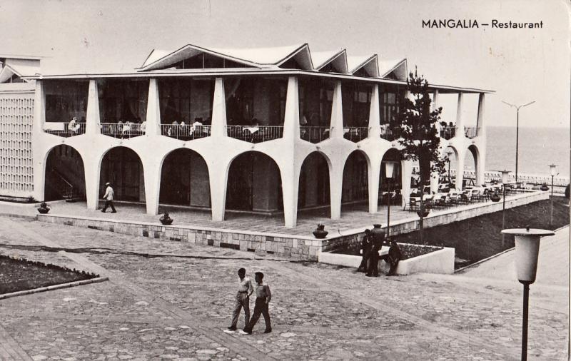 ROMANIA 1960 MANGALIA BLACK SEA RESORT RESTAURANT