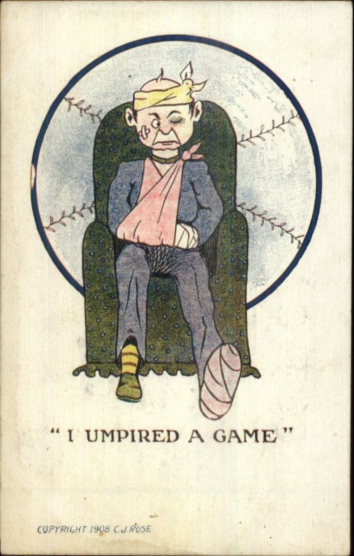 1908 Boston Red Sox Fold Out Postcard When The