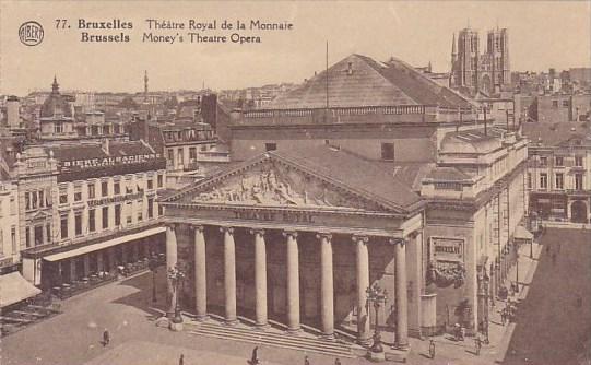 Belgium Brussells Moneys Theatre Opera