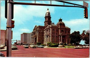 Postcard COURT HOUSE SCENE Fort Worth Texas TX AK0210