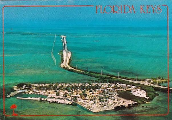 Florida Keys Aerial View Fiesta Key Looking North Showing Fiesta Key KOA Camp...